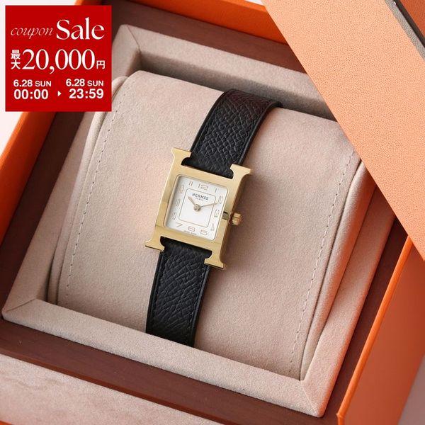 HERMES エルメス 腕時計 Hウォッチ レディース クォーツ 箱付き 美品 HERMES（エルメス） 腕時計 Hウォッチ H watch PM 25 mm W404381WW