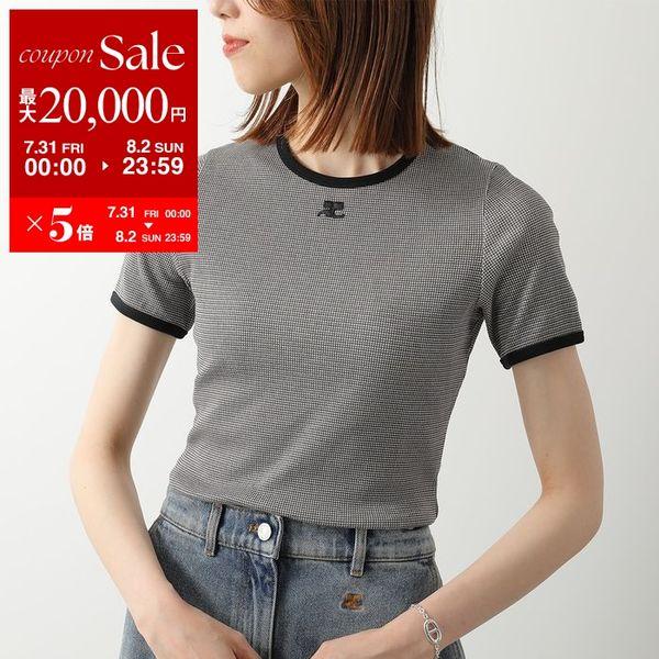 Courreges - Courrèges クレージュ　半袖ニット　花柄　リネン　麻　人気　完売 courreges（クレージュ） Tシャツ 126JTS017JS0223 レディース 半袖
