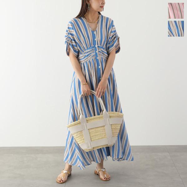 ヌキテパ　ストライプ　ワンピース NE QUITTEZ PAS!（ヌキテパ） ne Quittez pas ワンピース Cotton Voile