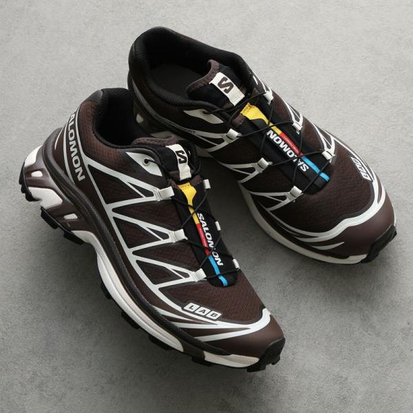 SALOMON サロモン スニーカー XT-6 L47866100 メンズ ローカット 軽量 ロゴ シューズ 靴 BlackCoffee-FrenchRoast