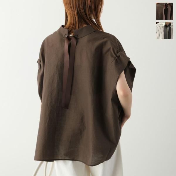 HERENCIA（ヘレンチア） ブラウス Sheer Back Ribbon Blouse H425153