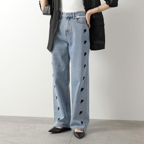 SCHISM PATCH JEANS BLUE デニム　新品未使用 KIMHEKIM キムヘキム ジーンズ HEART PATCHES JEANS ZF5 JN01