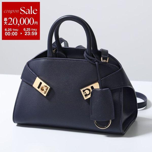 ✨希少・美品✨ フェラガモ ハンドバッグ ミニボストン 黒 キルティング ヴァラ FERRAGAMO（フェラガモ） ハンドバッグ HUG MINI ハグ ミニ 215975