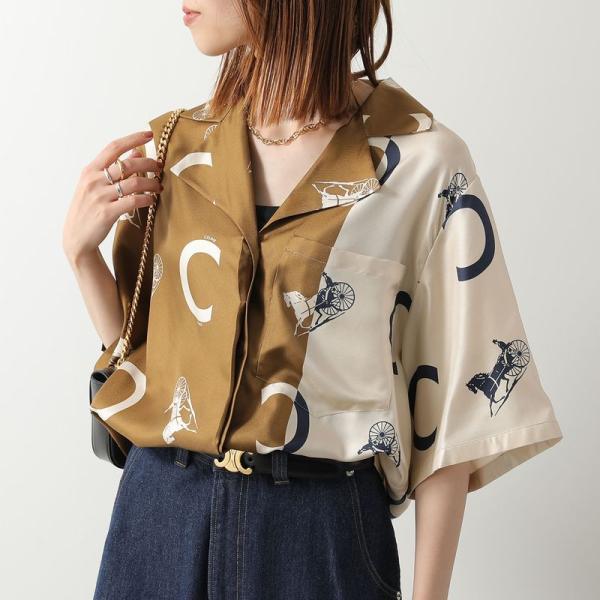 CELINE（セリーヌ） パジャマシャツ RB0363K27.01HM レディース シルク