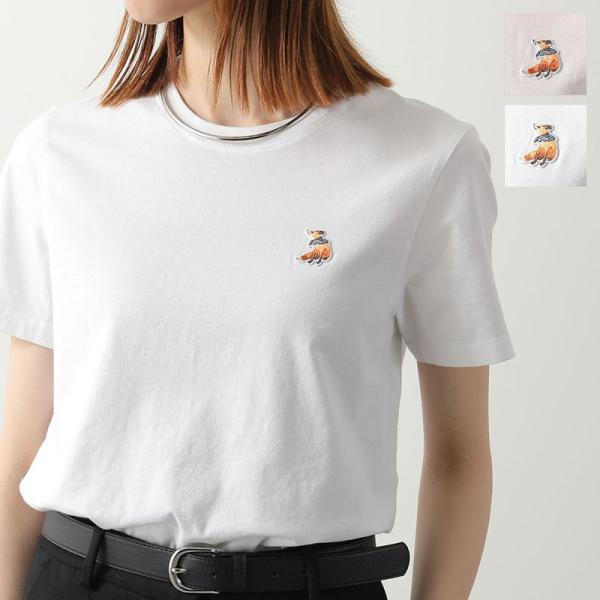MAISON KITSUNE メゾンキツネ Tシャツ QW00109 KJ7026 レディース ドリーミング フォックス レギュラー 半袖 カットソー QW00109KJ7026-P100