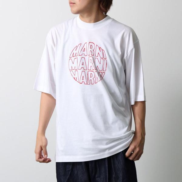 MARNI マルニ　25AW バックネックロゴカットソー HUMU0325X0 MARNI（マルニ） Tシャツ HUMU0223PG USCV80 メンズ 半袖 カットソー
