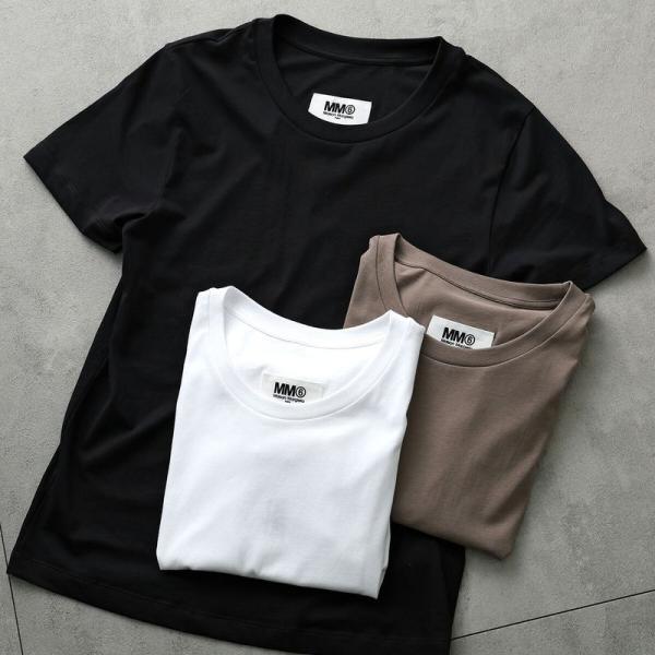 MM6 エムエムシックス メゾンマルジェラ Tシャツ【1枚単品】S52GC0280 S24405 レディース 半袖 カットソー クルーネック コットン 無地 S52GC0280S24405900