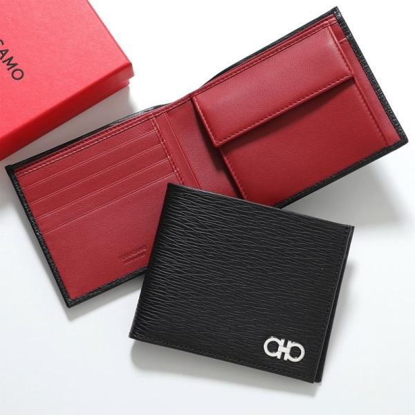 フェラガモ　二つ折り財布 FERRAGAMO（フェラガモ） 二つ折り財布 66A065 685986 メンズ レザー