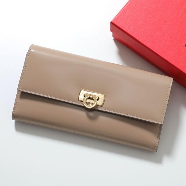 FERRAGAMO（フェラガモ） 二つ折り長財布 WANDA ワンダ 220433 763029