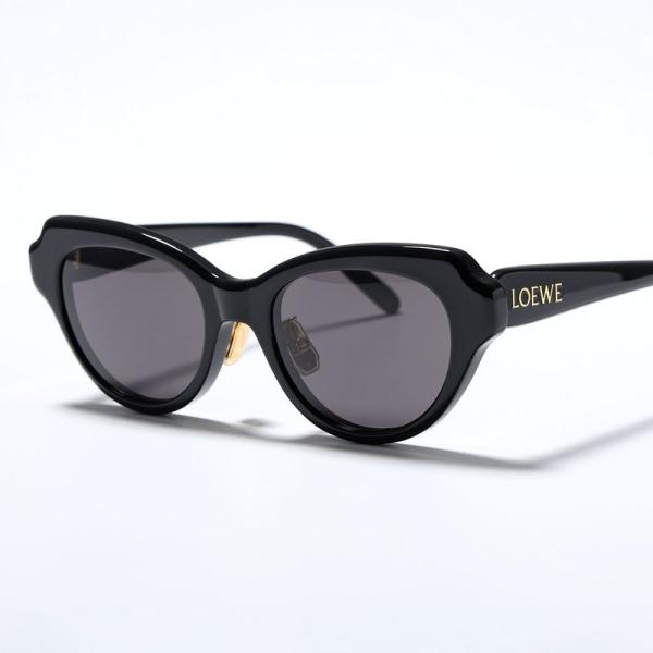 LOEWE ロエベ サングラス LW40178F レディース キャットアイ型 セルフレーム フルリム クリングスタイプ ロゴ アイウェア アジアンフィット 01A