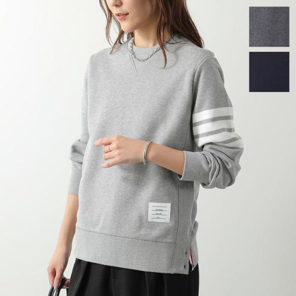 THOM BROWNE トムブラウン トレーナー MJT021H 00535 レディース クラシック ループバック 4BARストライプ スウェットシャツ 長袖 MJT021H-00535-461