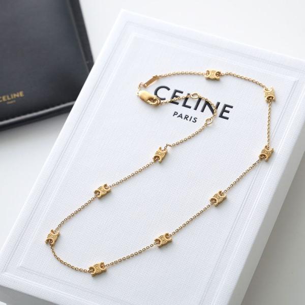 CELINE（セリーヌ） ネックレス MINI TRIOMPHE NECKLACE トリオンフ