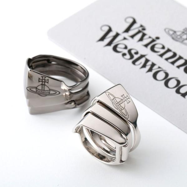 Vivienne Westwood ヴィヴィアンウエストウッド リング KNUCKLEDUSTER RING ナックルダスター 64010002 メンズ レディース 3連 シルバー925 指輪