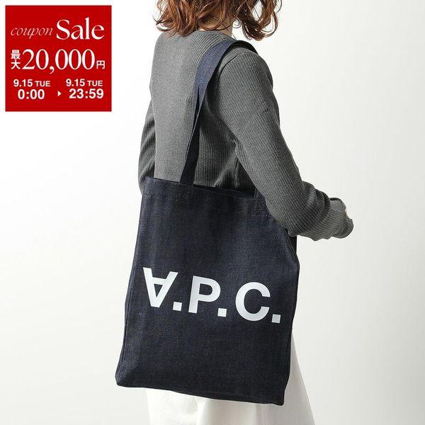 APC A.P.C. アーペーセー トートバッグ tote laure ローレ COHIZ M61445 レディース メンズ コットン デニム ロゴ 鞄 IAI/INDIGO
