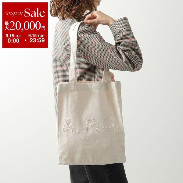 APC A.P.C. アーペーセー トートバッグ tote lou ルー COEUG M61442 レディース コットン ショッピングバッグ ロゴ 鞄 AAC/BLANC-CASSE