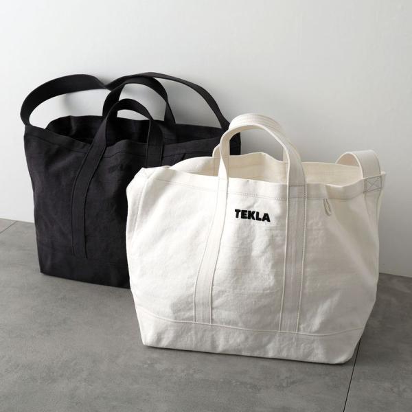 TEKLA テクラ トートバッグ BEACH BAG メンズ ショルダーバッグ ロゴ刺? オーガニックコットン 鞄