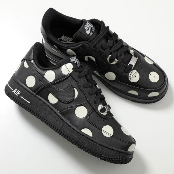 NIKE ナイキ スニーカー W AIR FORCE 1 '07 エア フォース IR8647-001 レディース ローカット ドット シューズ 靴 3.5cm BLACK/BLACK-SAIL
