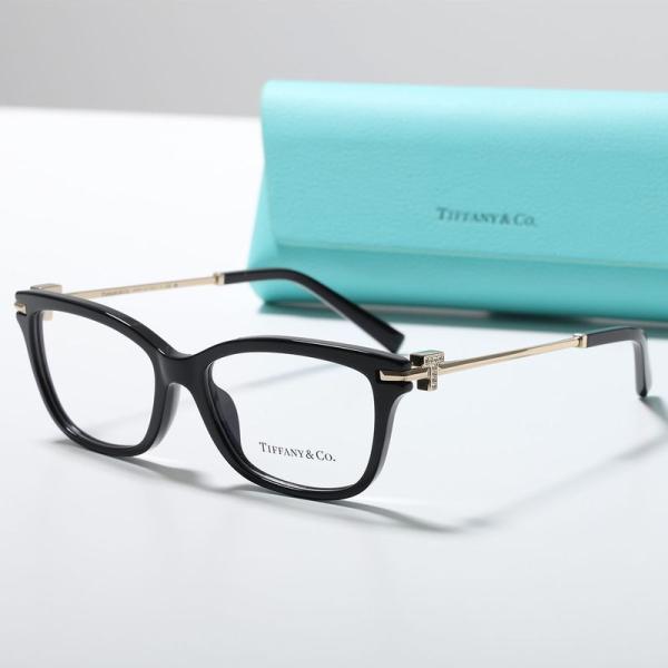Tiffany&Co. ティファニー メガネ TF2288-B レディース ウェリントン型 セルフレーム フルリム コンビネーション クリスタル メタル アイウェア
