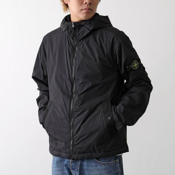 STONE ISLAND ストーンアイランド ナイロンジャケット 4100001 S0A23 メンズ フード付き ウインドブレーカー 軽量 ロゴパッチ 撥水 防風 V0029