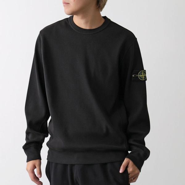 STONE ISLAND ストーンアイランド トレーナー 6100017 S0472 メンズ スウェットシャツ コットン ロゴパッチ 長袖 クルーネック V0029