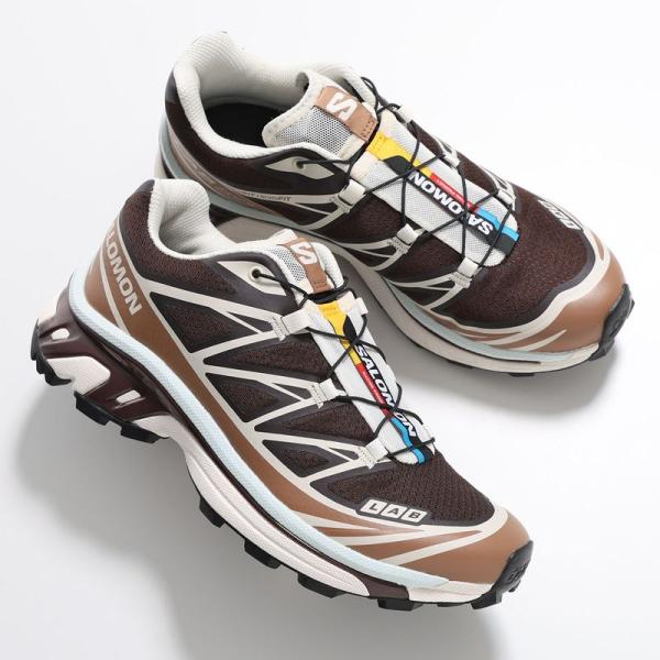 SALOMON サロモン スニーカー XT-6 L49306600 レディース ローカット 軽量 シューズ 靴 Black-Coffee/Burro/Bitter-Chocolate