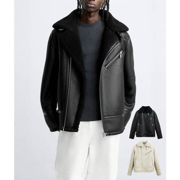 メンズ ムートンB-3ジャケット フライトジャケット ムートン