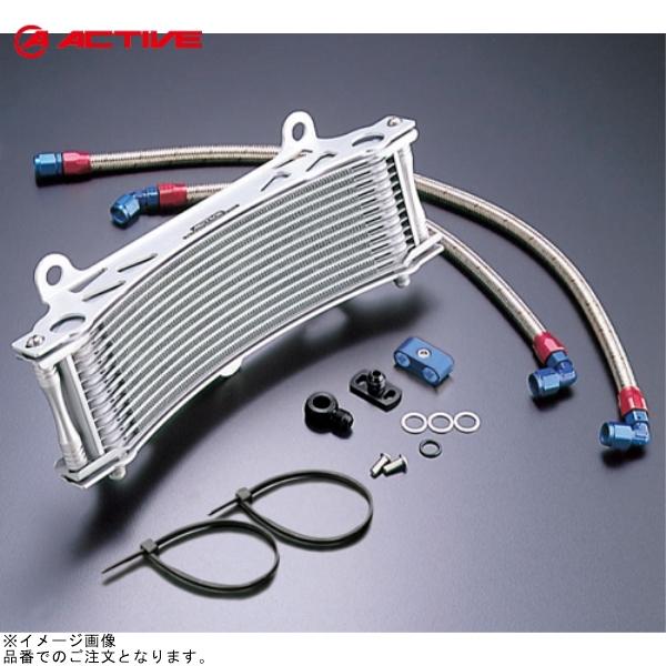 ACTIVE オイルクーラー オイルクーラーキット ストレート #6 9-10R ブラック仕様 | ACTIVE