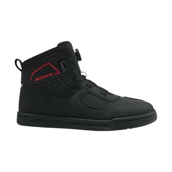 在庫あり SCOYCO スコイコ ライディングシューズ MT074 ジャパンフィット カラー：BLACK/RED サイズ：28.0cm