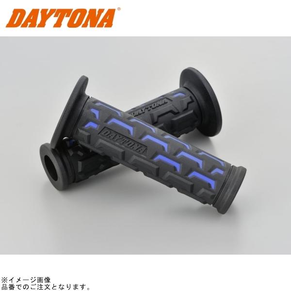 他サイト： DAYTONA デイトナ 25175 GRIPPY GRIP GG-D-GROUND(φ22.2/全長122mm)ブラック×ブルー エンド貫通の商品画像
