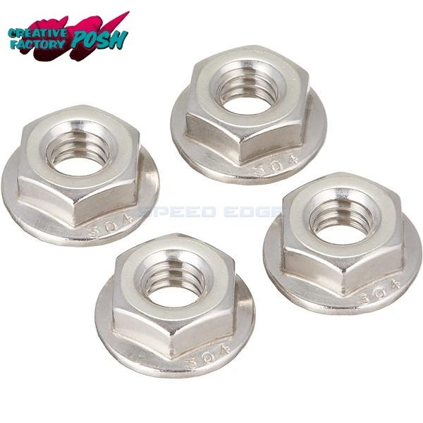 他サイト： 在庫あり CF POSH CFポッシュ 866036 ステンレス フランジ付き六角ナット 3/8-16インチ(4個入)の商品画像