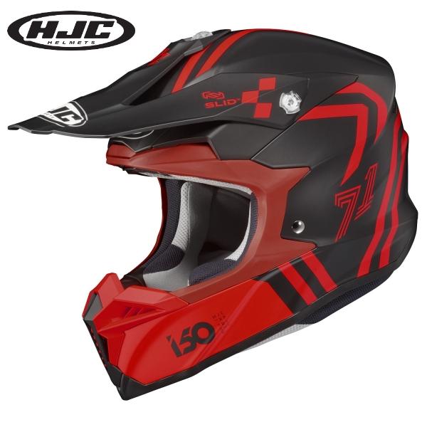 HJC ヘルメット HJH249 i50 ヘックス カラー:BLACK/RED(MC1SF) サイズ