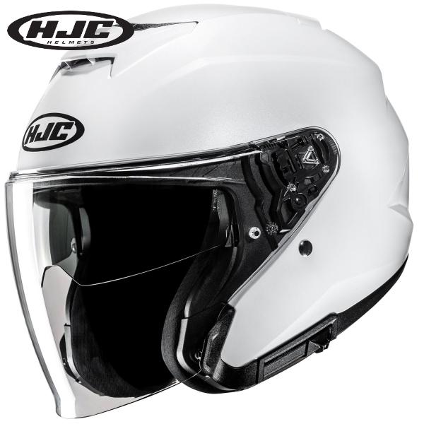 HJC ヘルメット HJH273 i31 ソリッド カラー:PEARL WHITE サイズ:M : S