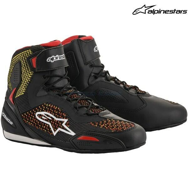 ■ブランド：alpinestars(アルパインスターズ)■販売元：岡田商事 株式会社■品番：2510319■商品名：シューズ FASTER-3 RIDEKNIT SHOE カラー:BLACK YELLOW RED(1530) サイズ:9.5...