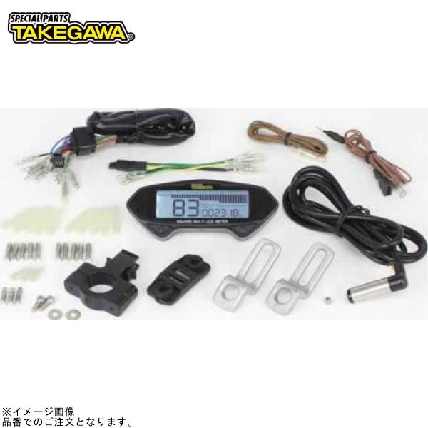 スペシャルパーツ武川 SP武川 05-05-0037 スクエアマルチLCDメーター