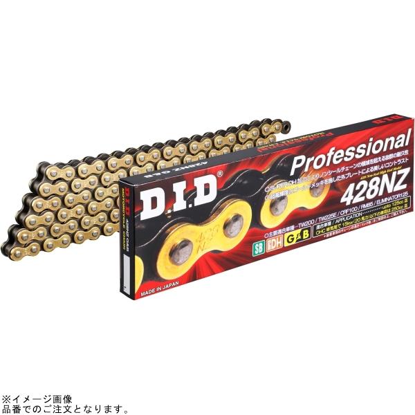 D.I.D DID 428NZ 108L ゴールド&ブラック/カシメ(ZB) : S-need - 通販