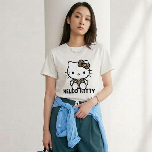限定値下げ SALE セール  40%OFF  HELLO KITTY (ハローキティ) 空紡糸コットン/スタンダード/Tシャツ  正規品 返品不可