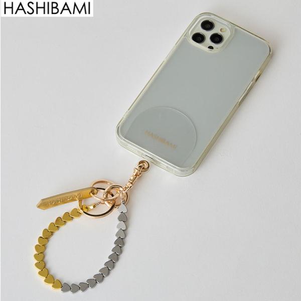 【Hashibami ハシバミ】 ヘマタイトスタースマホハンドストラップ愛らしい天然石のハートパーツ連なったストラップでスマホをおしゃれに変身 手首に通して使えるショートタイプのスマホストラップ ビーズブレスレット風デザイン〇POINT ・...