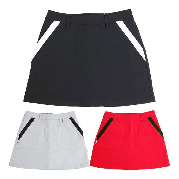 【商品説明】インナー（ペチパンツ）一体型のスカート。【素材】表生地 表側：ポリエステル100％／裏側：ポリエステル100％／リブ部分：ポリエステル98％、ポリウレタン2％／裏生地：ポリエステル100％【対応サイズ(cm)】0(S)サイズ：ウ...