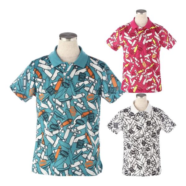 【商品説明】無地のリブ襟がアクセントになった、総柄プリントのオニカノコ半袖ポロシャツ。しっかりした凸凹の表面感があり、肌への接地面が少なくべたつかず快適な着心地が保てます。今シーズンを象徴するオリジナルのスケートボード総柄プリントが、楽しい...