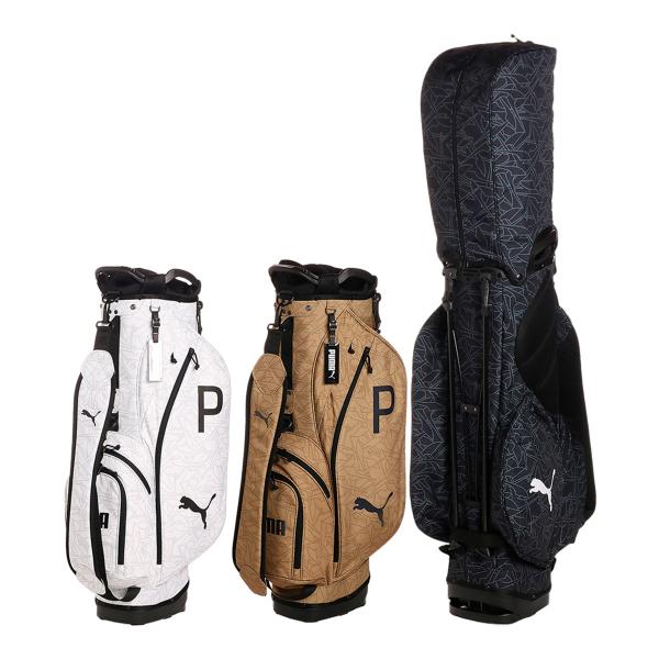 【極美品】プーマ スローバック コレクション スタンドバッグ 9型 リッキー PUMA（プーマ） ゴルフ マルチポケット P グラフィック 9.5型 スタンド