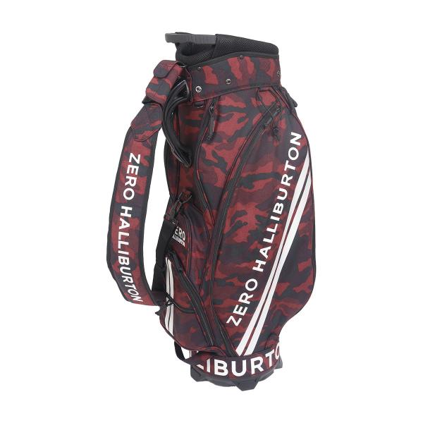 ZERO HALLIBURTON レッドカモ キャディバッグ ZERO HALLIBURTON ゼロハリバートン ゴルフ 9型 キャディバッグ 82051