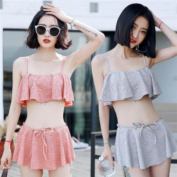 水着 フリル レディース ビキニ レース 可愛い サマー タンキニ セクシー スイムウェア 海浴 バンドゥ 通販 安い 本物保証