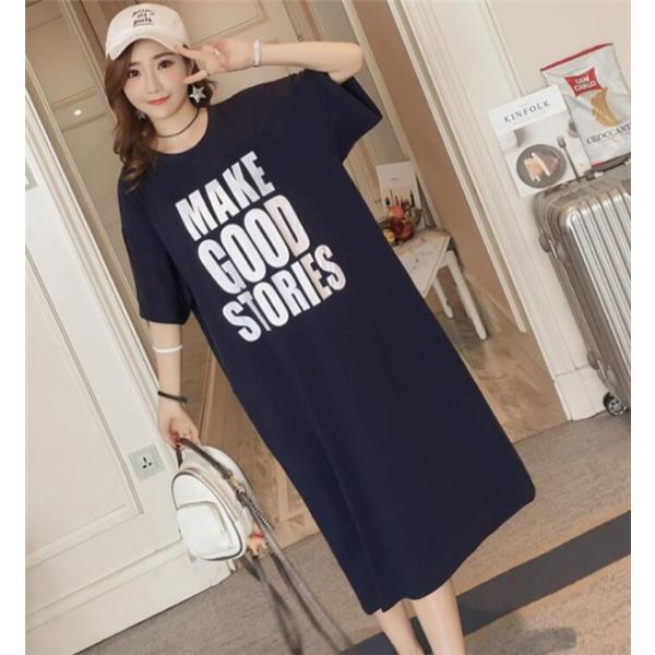 ワンピース レディース ロングtシャツ 膝丈 おしゃれ 字母柄 Tシャツワンピース お呼ばれ 切り替え 夏 通販 Buyee Buyee Japanese Proxy Service Buy From Japan Bot Online