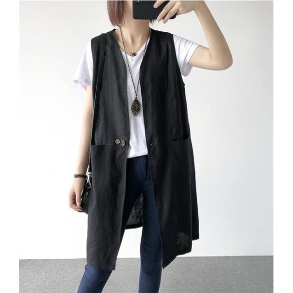 ベスト レディース ジレ ジャケット 綿麻 アウター 春 カジュアル 春服 代 30代 40代 50代 19 Buyee Buyee Japanese Proxy Service Buy From Japan Bot Online