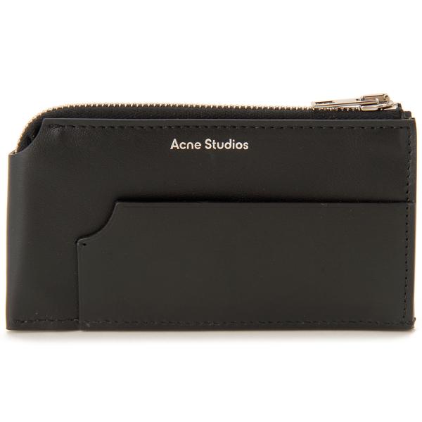 Acne Studios コインケース ミニ財布 ACNE STUDIOS ブルー デニム ジップウォレット (Acne Studios