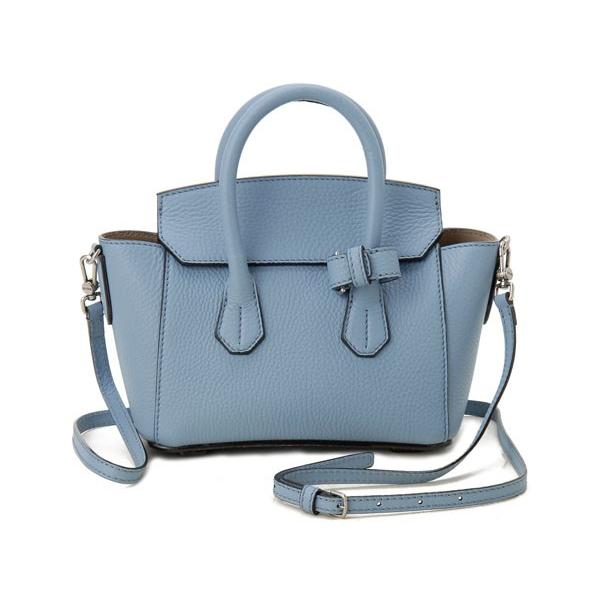 Bally sommet small サックスブルー & ゴールド金具