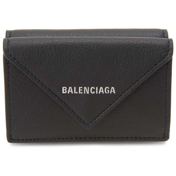 BALENCIAGA バレンシアガ 三つ折り財布 ブラック 391446 DLQ0N