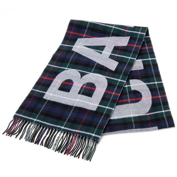 BALENCIAGA（バレンシアガ） マフラー 530045 ウール ロゴ タータン