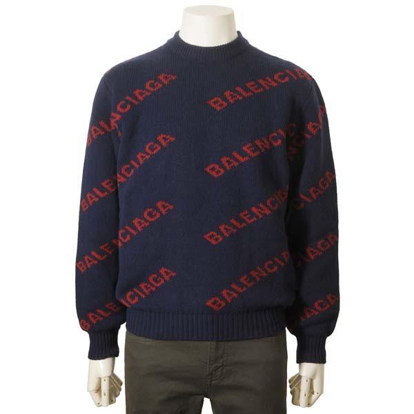 BALENCIAGA バレンシアガ ニット セーター NAVY BLUE ネイビー BALENCIAGA バレンシアガ ニット セーター NAVY BLUE ネイビー