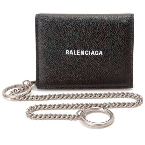 BALENCIAGA バレンシアガ 三つ折り財布 レディース ブラック BALENCIAGA バレンシアガ 三つ折り財布 レディース ブラック